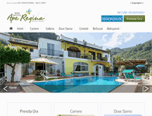 Tablet Screenshot of hotelaperegina.it